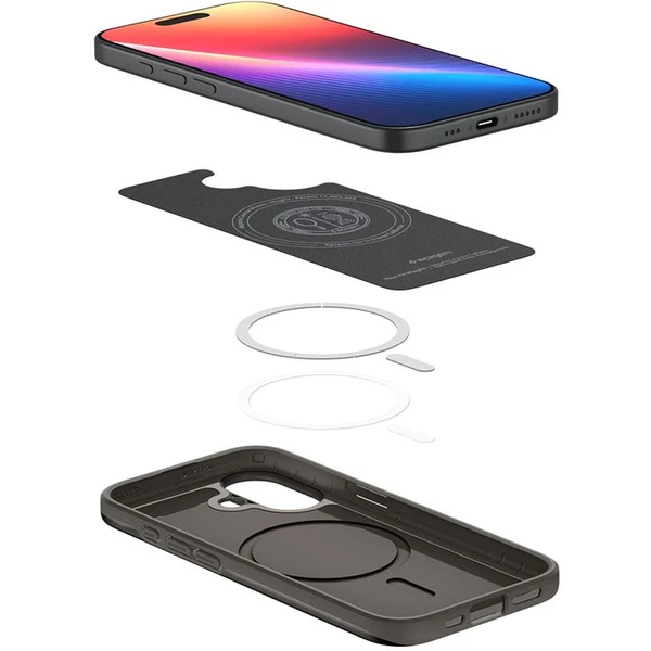 Spigen Thin Fit MagSafe kryt iPhone 17 gunmetal - Puzdra - Obrázok 86707b6b09e9442e88e36ceae7c208ea