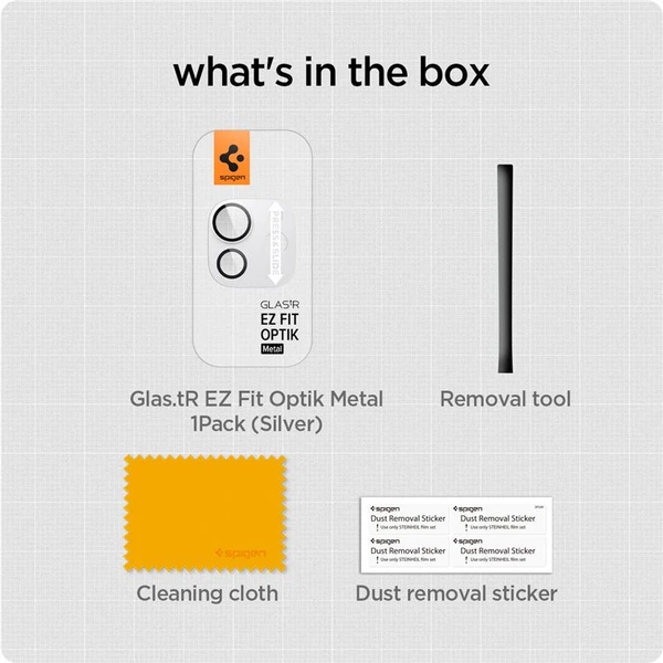 Spigen Glass TR EZ Fit Optik Metal sklo na fotoaparát iPad Pro 13" 2025/ iPad Pro 11" 2025 strieborn - Ochranné fólie a sklo - Obrázok 868a953baa7146929727143257e840cb