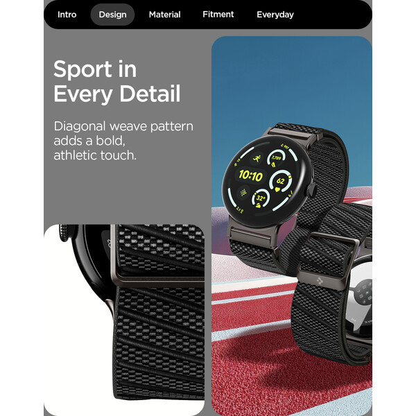 Spigen Lite Fit X V2 remienok Google Pixel Watch 4/3 45mm čierny - Remienky - Obrázok 868fa99e813340c3898f8bfb63bc3c5d