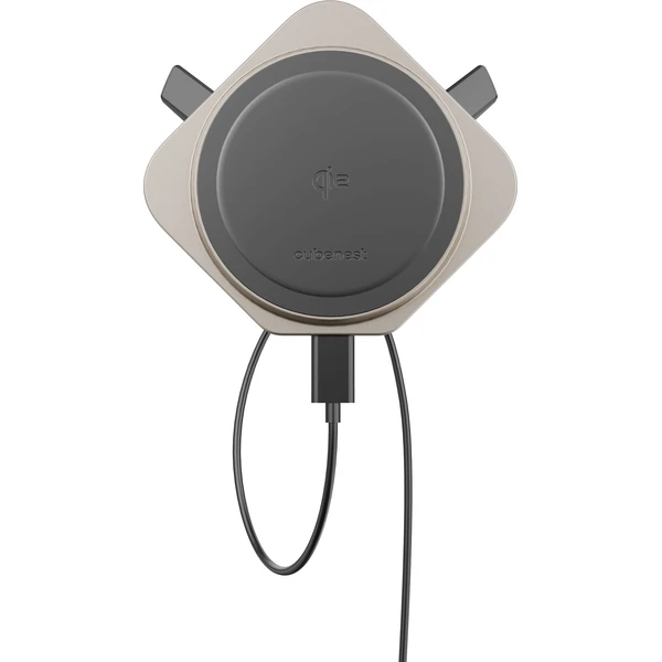 CubeNest SQ1C1 Qi2 (MagSafe) držiak do auta s nabíjaním titánový - Držiaky - Obrázok 86BC000K01