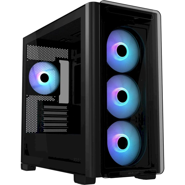 ASUS A23 PLUS TG ARGB + 4x120mm ARGB čierna - Počítačové skrine - Hlavný obrázok