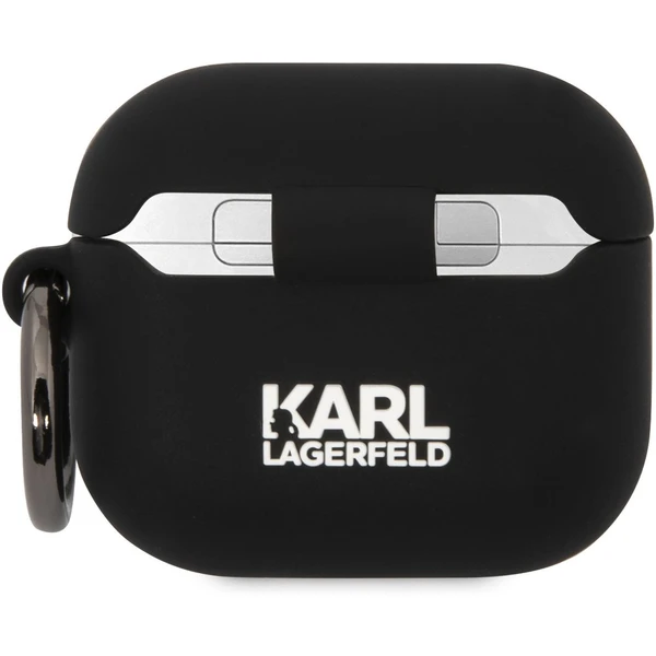 Karl Lagerfeld 3D Logo NFT Karl and Choupette puzdro AirPods 3 čierne - Puzdra - Obrázok 86N6000701