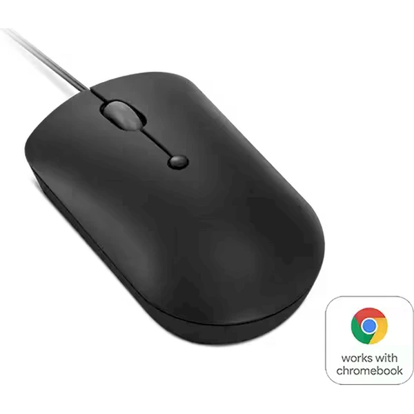 Lenovo 400 kompaktná drôtová myš čierna - Myši - Obrázok 86SF000J01