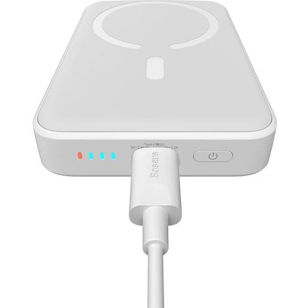 Baseus Power banka Mini s bezdrôtovým nabíjaním 10000 mAh 20W USB-C biela - Powerbanky - Obrázok 86X5000L01
