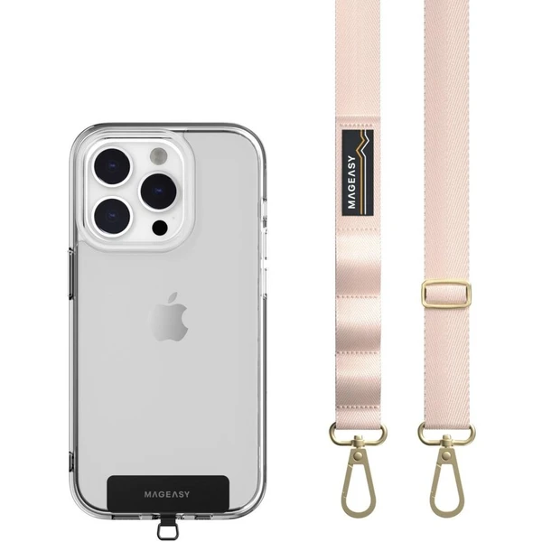 MagEasy popruh na krk 20mm Blossom Pink - Popruhy - Hlavný obrázok