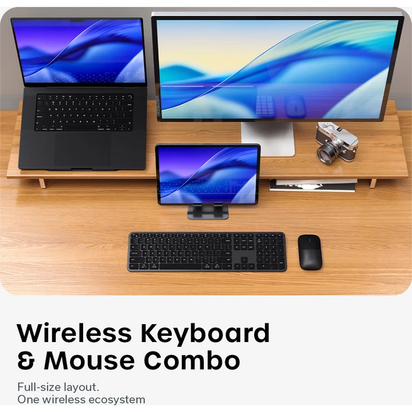 Satechi Slim CEX3 Wireless Combo ((Keyboard and Mouse) - US English - Space Black - Klávesnicové sety - Obrázok 86abaf26988f4af1991c5a53d2532a9c
