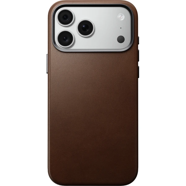 Nomad Traditional Leather MagSafe kožený kryt iPhone 17 Pro Max/18 Pro Max Brown - Puzdra - Obrázok 86ba5eca63fe43d49dad15ab2a813bc0