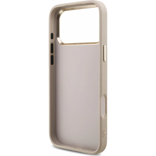 Guess PU 4G Metal Logo Strap Zadný kryt pre iPhone 18 Pro Max Pink - Puzdra - Obrázok 86ca60440de643bb979433db3ab5fda5