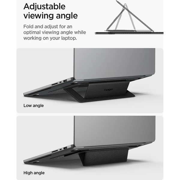 Spigen Slim Fold Laptop Stand LD201-S1 stojanček pre notebook/MacBook čierny - Stojany - Obrázok 86ce14e5b97f402b969e6f2fb9818755
