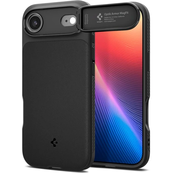 Spigen Optik Armor MagSafe kryt iPhone Air black - Puzdra - Hlavný obrázok