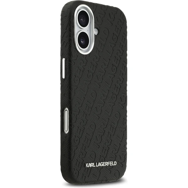 Karl Lagerfeld Grained PU Repeated Logo MagSafe kryt iPhone 17 čierny - Puzdra - Obrázok 873a48297cf34ca6bccf64916eb86b7c