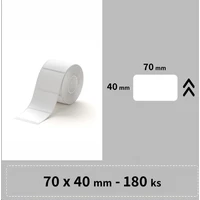 Niimbot štítky RP 70x40mm 180ks pre B3S biele - Pásky pre štítkovače