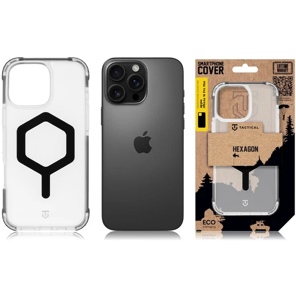 Tactical MagForce Hexagon kryt Apple iPhone 16 Pro Max čierny - Puzdra - Obrázok 8752215efbdf4ac09de0d7225d6510a6