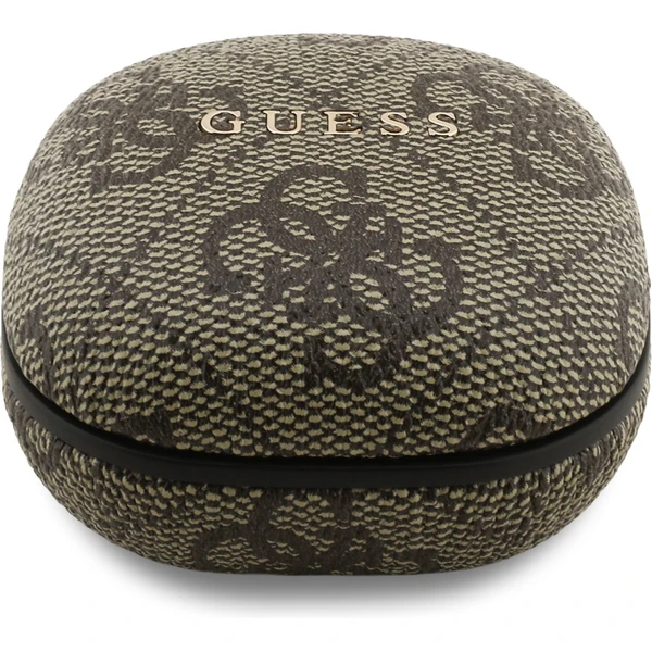 Guess PU 4G Script Logo ENC TWS Bezdrôtové slúchadlá hnedé - Slúchadlá - Obrázok 876b083800294341b558f984100d2956
