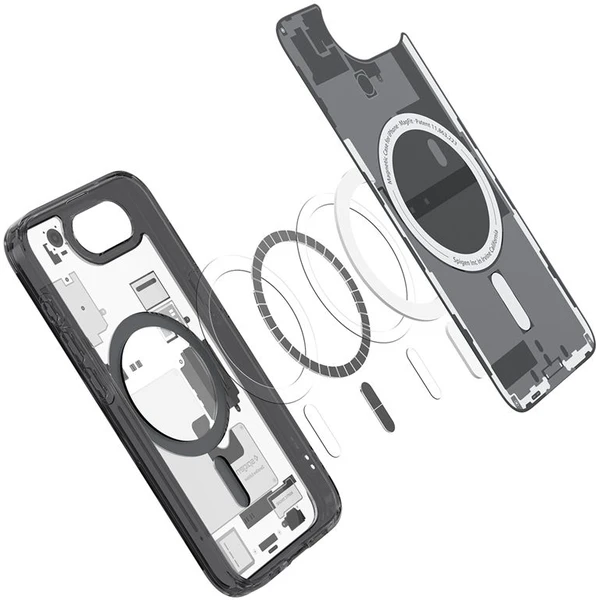 Spigen Ultra Hybrid MagSafe kryt iPhone 17e/16e zero one black - Puzdra - Obrázok 8782b05eb1d64321bb4d18480216a4eb