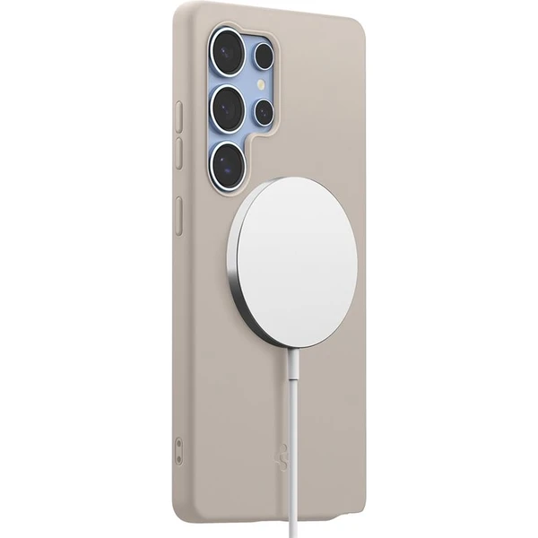 Spigen Silicone Fit MagSafe kryt Samsung Galaxy S25 Ultra prírodný titán - Puzdra - Obrázok 87989500c445483ba243c0f533c812e6