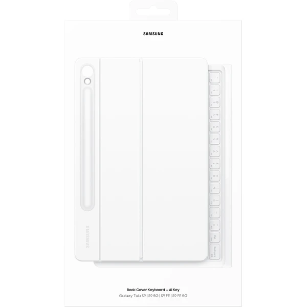 Samsung Book Cover Keyboard púzdro s klávesnicou Galaxy Tab S9/S9 FE/S10 FE biele - Puzdra s klávesnicou - Obrázok 87N9000N01