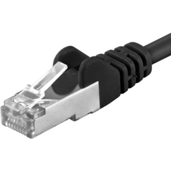 PremiumCord RJ45/RJ45 Cat5e UTP patch kábel 1m čierny - Káble a redukcie - Hlavný obrázok