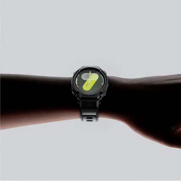 Spigen Rugged Armor Pre kryt s remienkom Galaxy Watch8 (40mm) matne čierny - Puzdra - Obrázok 87cb07debdf644bc820731a141fc932d