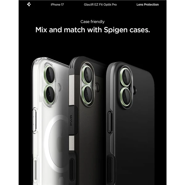 Spigen Glass TR EZ Fit Optik Pro skla iPhone 17 green (2 ks) - Ochranné fólie a sklo - Obrázok 87d7dc16d4f14c77aa0814e2a5c0cf2f