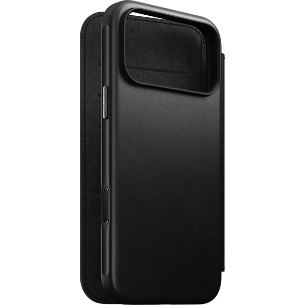 Nomad Modern Leather Folio MagSafe kožené puzdro iPhone 18 Pro Max Black - Puzdra - Hlavný obrázok
