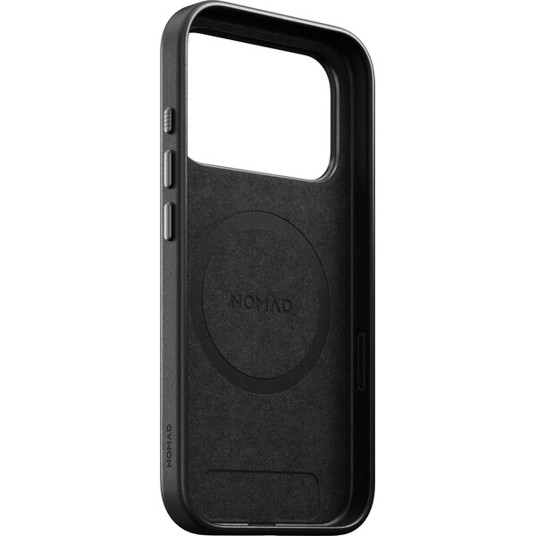 Nomad Traditional Leather MagSafe kožený kryt iPhone 17 Pro/18 Pro Black - Puzdra - Obrázok 87efc94cddc34be19b17df21d027b2e9