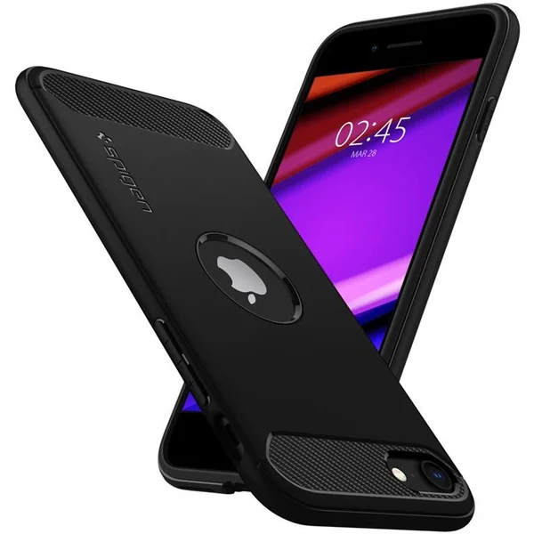 Spigen Rugged Armor kryt Apple iPhone SE(2020,2022) čierny - Puzdra - Obrázok 880R200301