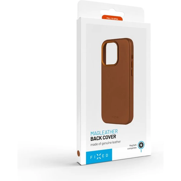 FIXED MagLeather kožený kryt s MagSafe Apple iPhone 16 Plus hnedý - Puzdra - Obrázok 88227f49c8bf4c6184257f9b827de8cb
