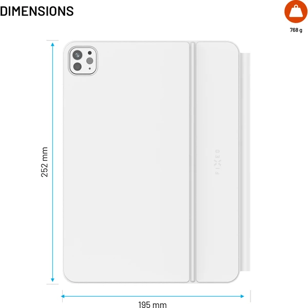 FIXED Typee Alu pouzdro s bezdrátovou klávesnicí iPad Pro 11" (18-22)/iPad Air (20-26), CZ, bílé - Puzdra s klávesnicou - Obrázok 882c1b7b751647e0870c10e2e9d70a65