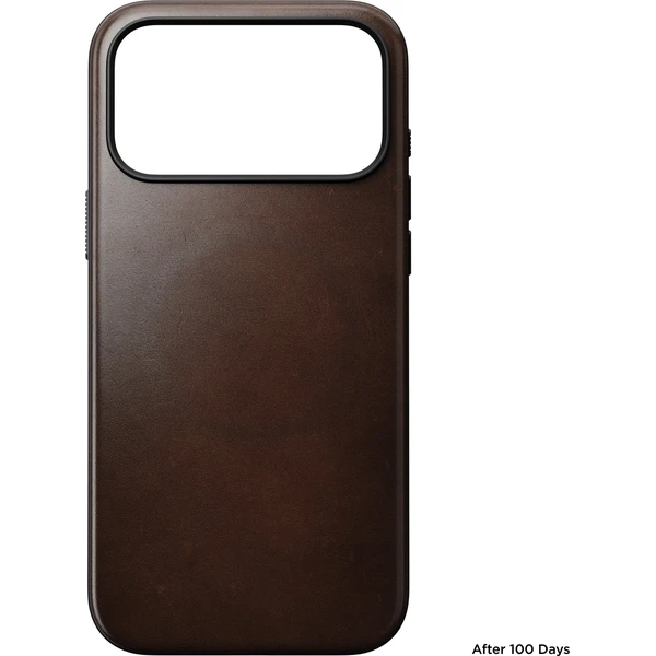 Nomad Modern Leather (Horween) MagSafe kožený kryt iPhone 18 Pro Max Rustic Brown - Puzdra - Obrázok 883def5a0b4f4b03a474a923b0427f1f