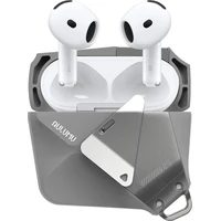 Aulumu A29 Geometrické puzdro AirPods 4 Šedé - Puzdra