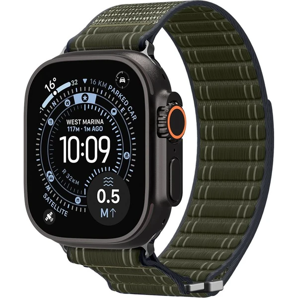 Spigen Fabric Band remienok (suchý zips) Apple Watch 49/46/45/44mm zelený - Remienky - Obrázok 8896ad05198049b99bae7e08f79e4486