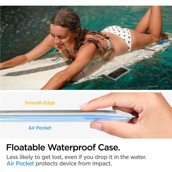 Spigen Aqua Shield Floating vodeodolné púzdro A610 1 Pack číre - Puzdra - Obrázok 88A4000601