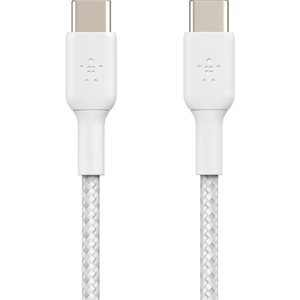 Belkin BOOST Charge opletený napájací kábel USB-C/USB-C 60W 1m biely - Káble a redukcie - Obrázok 88C9400301