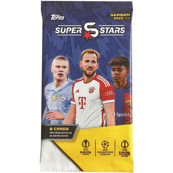 Futbalové karty Topps Superstars UCC 2023/24 - Single Pack