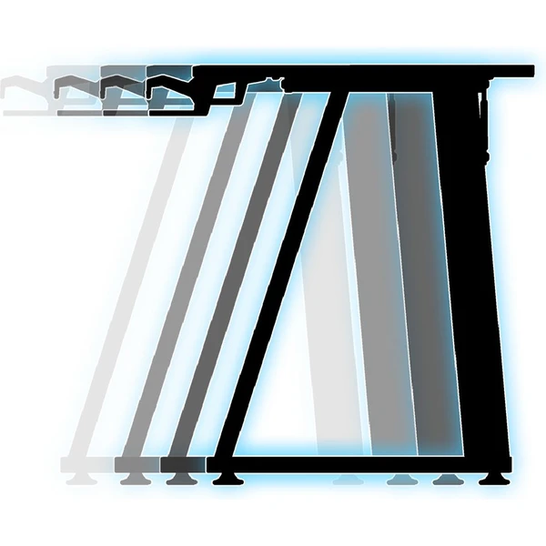 ULTRADESK ENTER V2 kompaktný herný stôl 100x60 cm čierny - Stoly - Obrázok 88QXF00101
