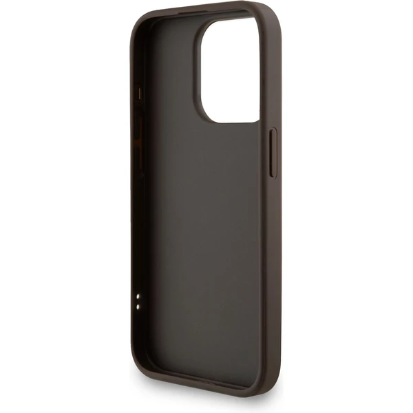 Guess PU 4G Metal Logo Strap kryt iPhone 15 Pro Max hnedý - Puzdra - Obrázok 88b0c72545884417991f133ce2a0a5c1