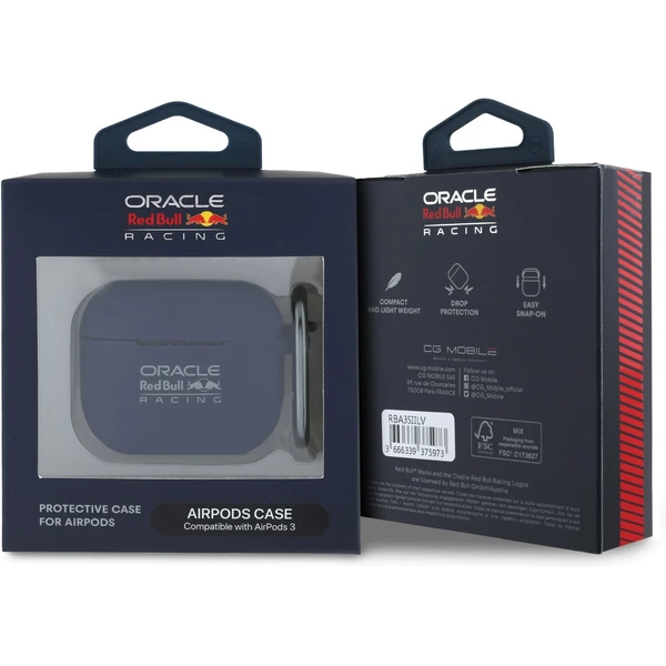 Oracle Red Bull Racing silikónové puzdro AirPods 3 modré - Puzdra - Obrázok 88bcf348254a42d999187aa19bc23a61