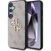 Guess PU 4G Metal Logo kryt Samsung Galaxy S25 ružový - Puzdra