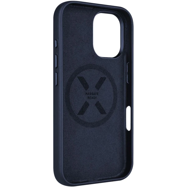 FIXED MagLeather kožený kryt s MagSafe Apple iPhone 16 modrý - Puzdra - Obrázok 89306d10affb4349b09bfe7d616c7f2d
