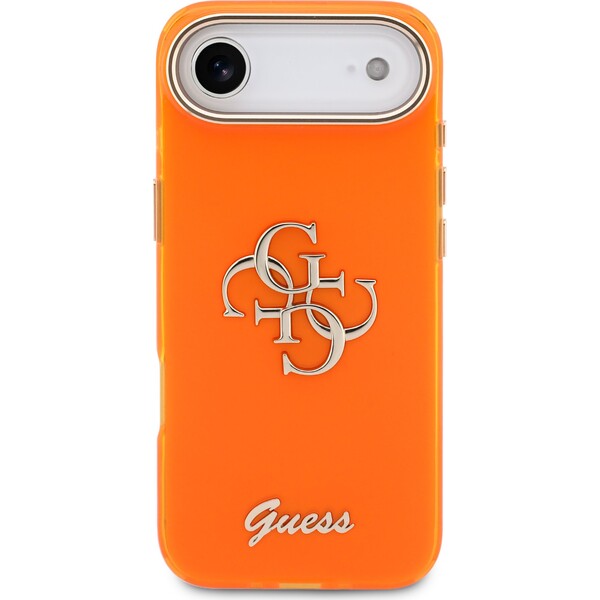 Guess IML 4G Script Metal Logo kryt iPhone Air oranžový - Puzdra - Obrázok 893cc6f0a1f641b9b80d56984a4ca5a8