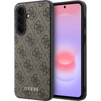 Guess PU 4G Metal Classic Logo kryt Samsung Galaxy A37 hnedý - Puzdra