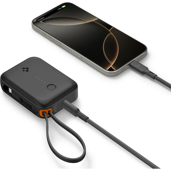 Spigen Essential powerbanka s káblom 10000 mAh (30W) čierna (EA3010BT) - Powerbanky - Obrázok 894bb67833294a24a5f37956c8bb97a4