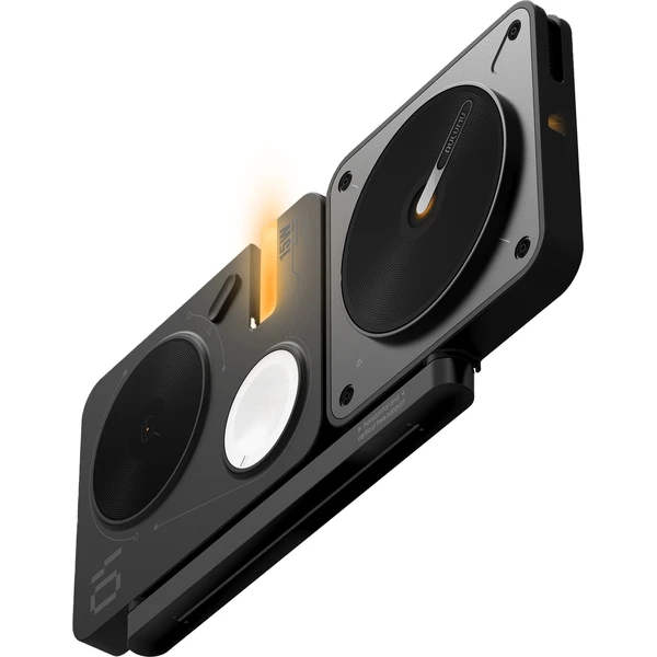 Aulumu M01 4-v-1 sklápací bezdrôtová nabíjacia stanica a podložka MagSafe nabíjačka Čierna - Nabíjačky - Obrázok 895f6d80b5204446bb04826fcf494e23