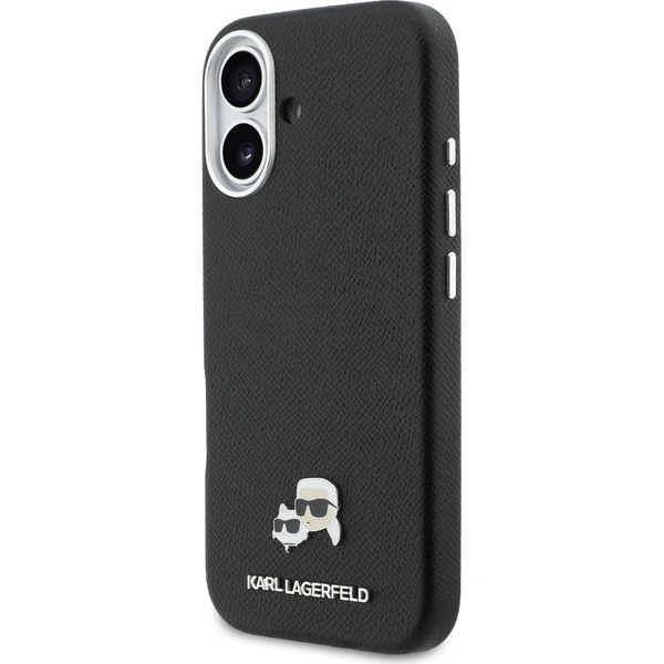 Karl Lagerfeld PU Karl a Choupette Headš Piny MagSafe kryt iPhone 17 čierny - Puzdra - Obrázok 8970469d356648c299d2de63540e2a0e