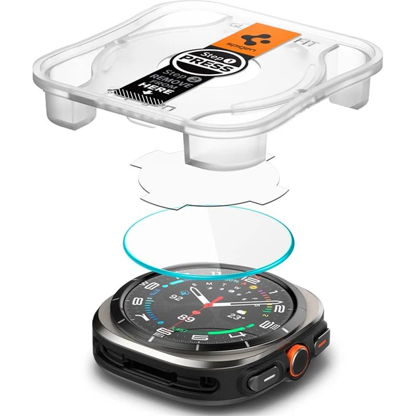 Spigen Glass TR EZ Fit sklo Samsung Galaxy Watch Ultra číre (2 ks) - Ochranné fólie a sklo - Obrázok 8981b2e418e54ea99253564fa2fcf1e6