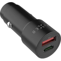 FIXED (63W) autonabíjačka s USB-C/USB-A, PD 3.0, čierna - Nabíjačky