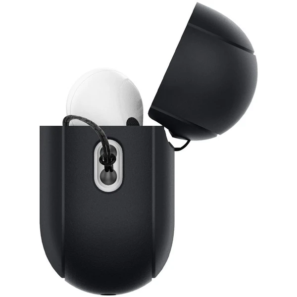 Spigen Silicone Fit puzdro s pútkom Apple AirPods Pro (2nd Gen) čierne/limetkové - Puzdra - Obrázok 89C5000L01