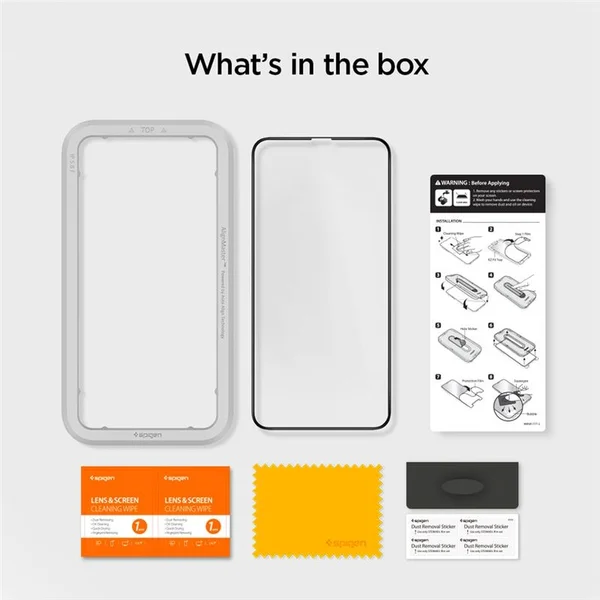 Spigen 3D tvrdené sklo Align FC Apple iPhone 11 Pro/XS/X čierne - Ochranné fólie a sklo - Obrázok 89CM000301