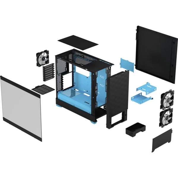 Fractal Design Pop Air RGB modrá - Počítačové skrine - Obrázok 89DVF00101